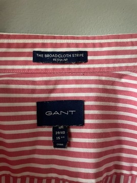 Gant Różowa Koszula w Białe Paski, Rozmiar M