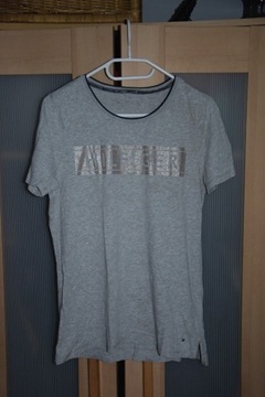 Tommy Hilfiger t-shirt bluzka szara S