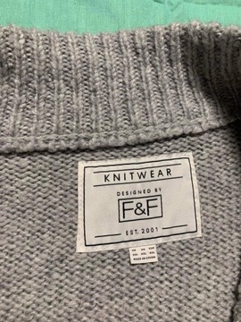 KNITWEAR F&F męski ciepły sweter