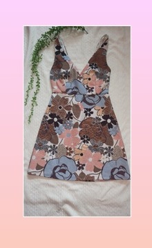 Zara - sukienka mini w kwiaty XS