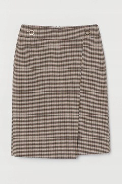 H&M spódnica wzorzysta kratka pepitka 38 M