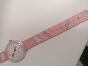 Zegarek dla dziewczynki swatch flik flak do nauki