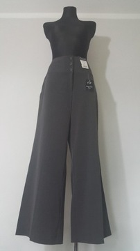 F&F Szare klasyczne spodnie Do pracy Szwedy Basic W kant 42 XL