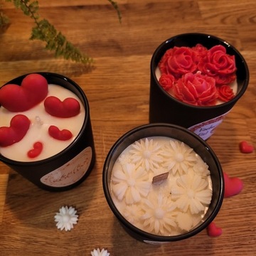 Świece sojowe Handmade na różne okazje Walentynki