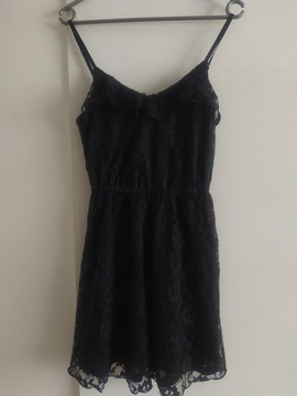 H&M Sukienka koronkowa czarna XS