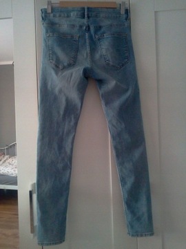 H&M skinny fit spodnie Jeansy 38 M