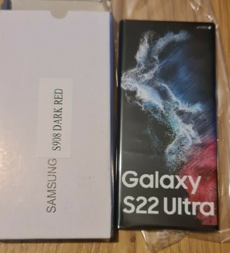Новая Модель Samsung Galaxy S22 Ultra Dark Red!