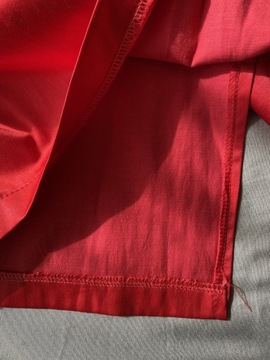 Piękna sukienka Marks & Spencer M&S czerwona S / M gorsetowa 97% bawełna