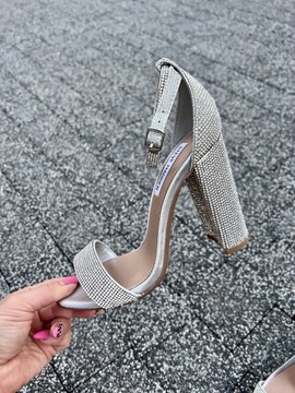 Sandały szpilki Steve Madden Crystal cyrkonie 36