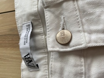 ZARA spodnie białe jeansy dżinsy r 40