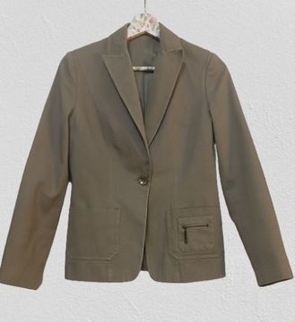 Bawełniany żakiet khaki 36 Dorothy Perkins