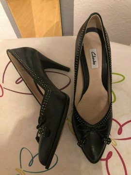 Buty skórzane Clarks damskie rozmiar 40