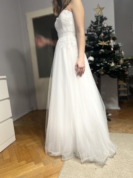Nowa suknia ślubna - agnes, rozmiar xs