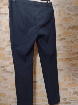 (40/L) ZARA/ Granatowe spodnie z Madrytu 