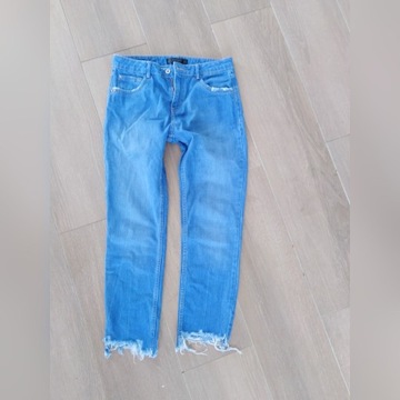 Zara trf proste spodnie jeansowe Xs 34