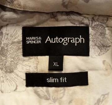 R) AUTOGRAPH M&S ELEGANCKA KWIATOWA KOSZULA Roz.XL