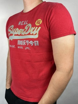 T-shirt SuperDry L czerwony