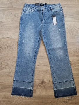 Spodnie damskie jeans dżins Vero Moda slim kick flare niebieskie nowe 32