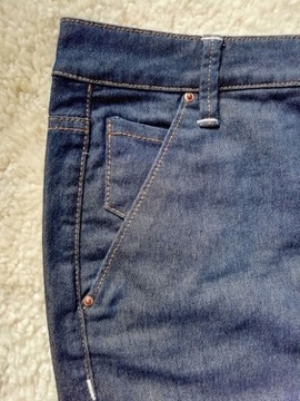 Jeansowa prosta spódnica mini midi Mango jeans