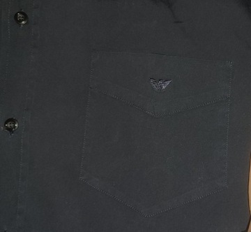 Koszula Emporio Armani r. L / 44 / 17,5 granatowa