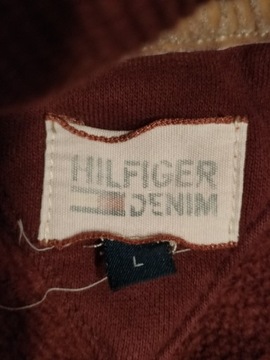 Tommy Hilfiger L bordowa męska bluza z kapturem 