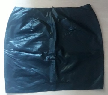 Spódnica mini ze sztucznej skóry Zara r. M