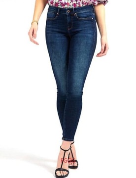 GUESS NOWE push up SKINNY MID OZDOBY W25 L32