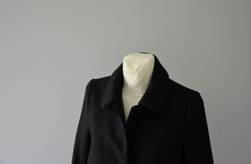 COS czarny płaszcz wełna kaszmir 34 XS