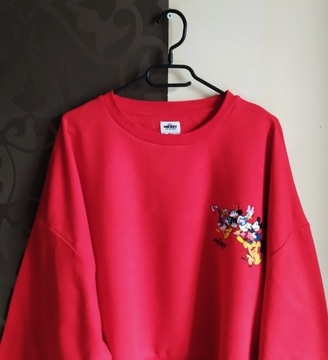 Czerwona Bluza Mickey And Friends Disney Oversize