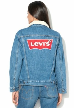 Kurtka jeansowa Levi's sherpa trucker M z logo