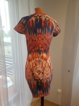 Sukienka Zaraz 38 M Kolorowa Elastyczna 