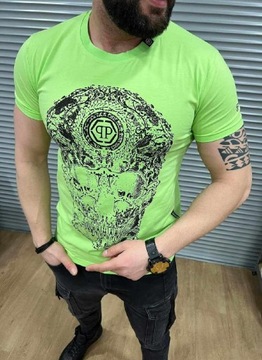 T-shirt męski zielony 