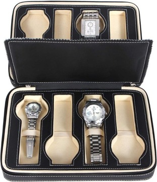 pudełko na 8 zegarków, szkatułka na zegarki JWB50B
