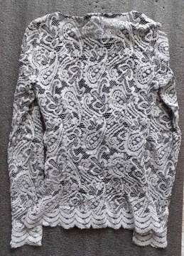 Koronkowa, elegancka bluzka Orsay 34/XS
