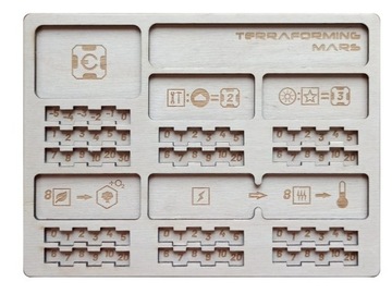 Planszetka gracza do gry Terraformacja Marsa 