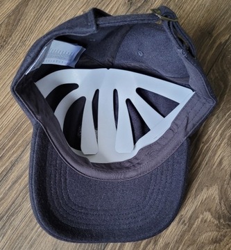 czapka z daszkiem Karl Kani wełna szara logo haft