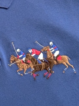 POLO Ralph Lauren koszulka Triple-Pony niebieska M