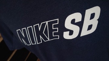 Nike SB t-shirt męski M granatowy lato skateboarding