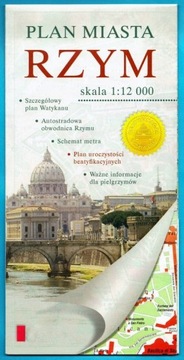 RZYM plan miasta - Jan Paweł II BEATYFIKACJA 2011