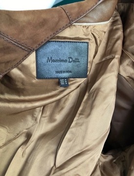 Nowy, zamszowy krótki płaszcz Massimo Dutti, M