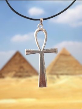 Duży naszyjnik Ankh krzyż egipski talizman Egiptu