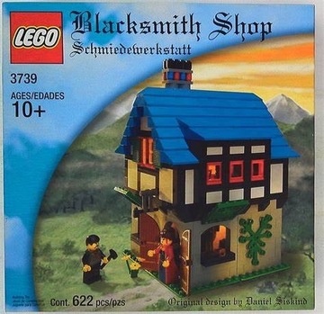 NOWE Lego 3739 Castle Vintage Kuźnia Kowala UNIKAT