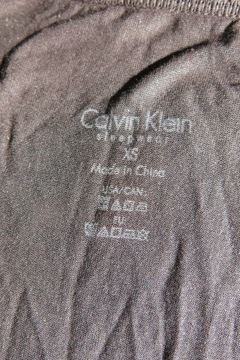 CALVIN KLEIN BLUZKA OVERSIZE XS/S cienka góra