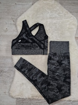 Komplet Gymshark Crop Top Legginsy Rozmiar S