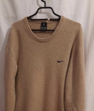 Bluza sweter Nike L męski wełna woolmark