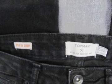 spodnie czarne TOPMAN 34S CN170/86. rozmiar L jean