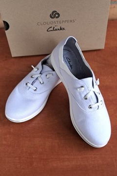 Clarks nowe sneakersy tenisówki białe r. 39,5