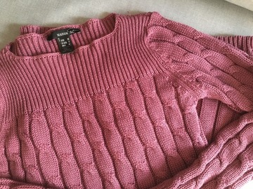 Sweter Mango jagodowy, rozm. S M