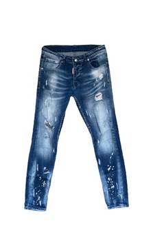 Dsquared2 paintsplattered slim fit jeans, rozmiar 