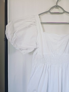 Sukienka biała Boho bawełna r. M/L